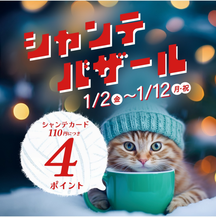 冬のシャンテバザール開催！