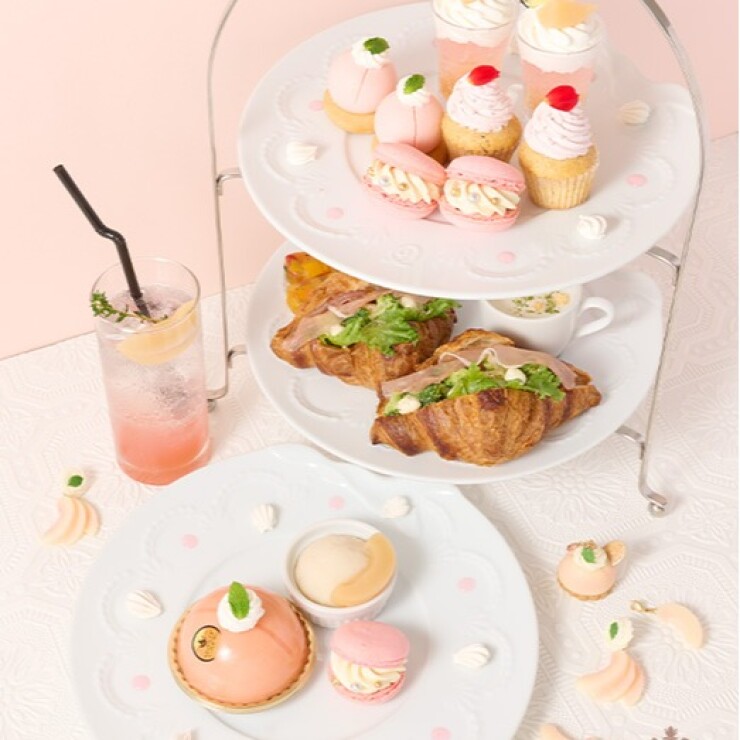 【3F Q-pot CAFE.】期間限定・白桃メニュー
